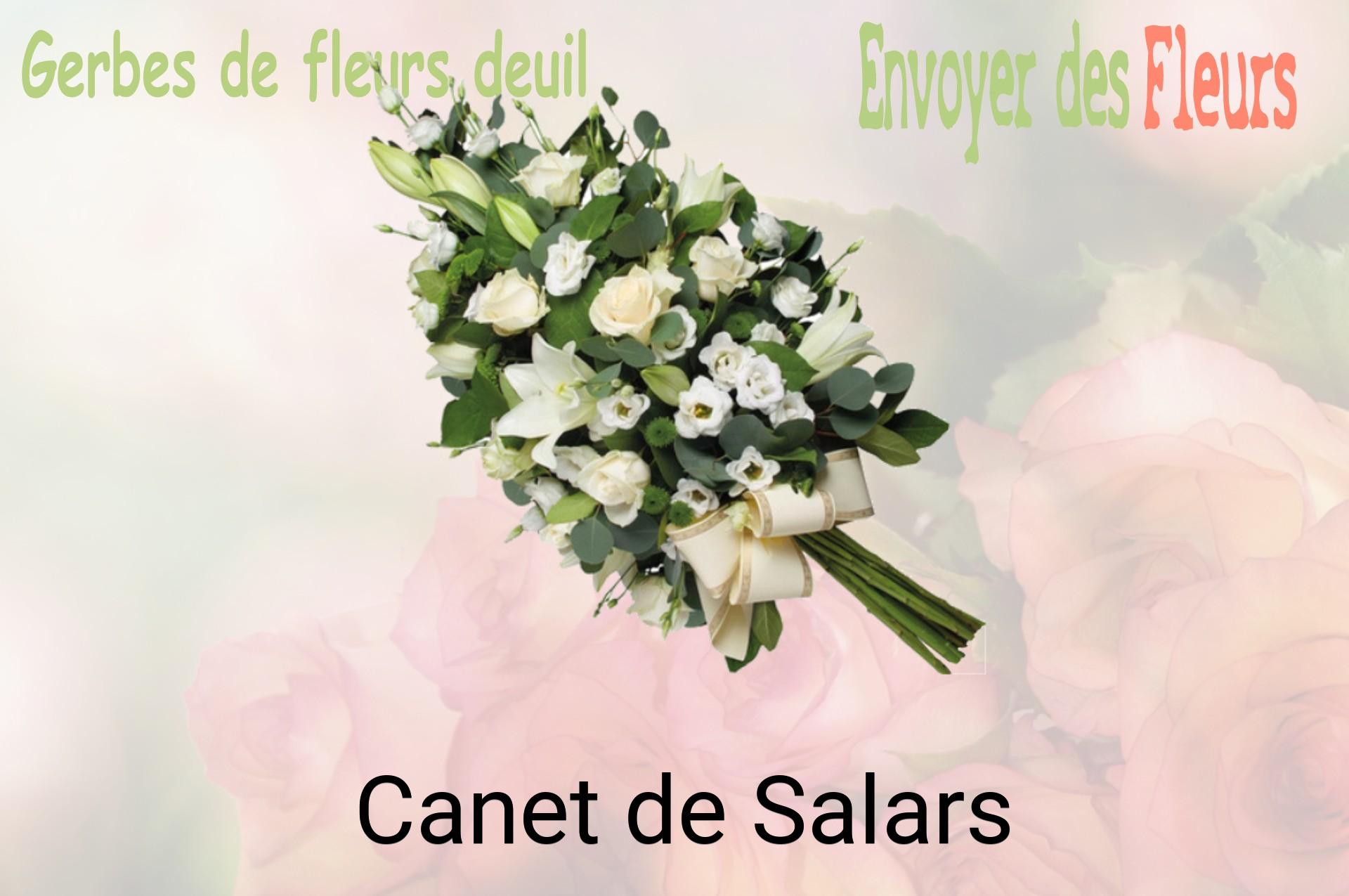 Gerbe de fleurs de deuil livrée à Canet-de-Salars